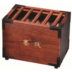 サンメニー 賽銭箱 箱型賽銭箱 木製 レトロ調小物 (約)11.2×17.2×13cm
