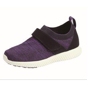 マリアンヌ製靴 SaiSai ストレッチニットスニーカー パープル 3L 260〜265mm WG110