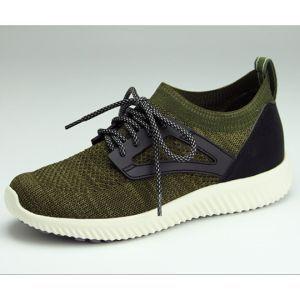 マリアンヌ製靴 SaiSai ストレッチニットスニーカー カーキ M 230〜235mm WG130
