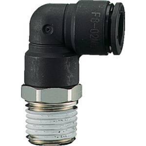 【メール便選択可】チヨダ F8-01ML ファイブメイルエルボ 8mm R1/8 千代田通商