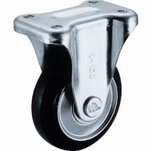 シシク WK-130 スタンダードプレスキャスター ゴム車輪 固定 130径 SISIKU