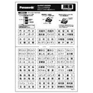 【メール便選択可】パナソニック WVC8322WK ネームスイッチカード2型 ホワイト Panaso...