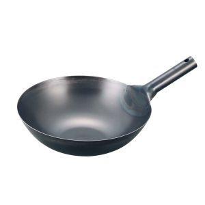 EBM 江部松商事 EBM 鉄ブルーテンパー プレス 中華片手鍋 27cm