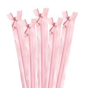 【メール便選択可】NBK コイルファスナー 34cm 同色5本入り col.512 ピンク 5CN34-512 日本紐釦貿易