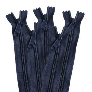 【メール便選択可】NBK コイルファスナー 34cm 同色5本入り col.560 紺 5CN34-560 日本紐釦貿易