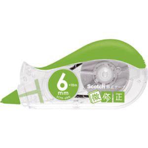 【メール便選択可】スリーエム 3M SCPD-6NN スコッチ 修正テープ微修正 6mm×10m グ...