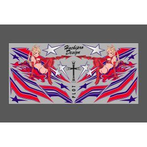 プロト PDK100RB-L デカール デビルプロトタン R＆B L 汎用 Lサイズ