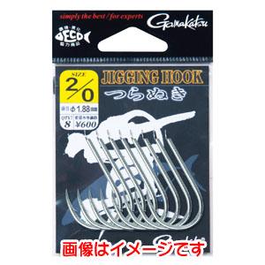 【メール便選択可】がまかつ ジギングフック 貫 つらぬき 銀 4/0号 68-428