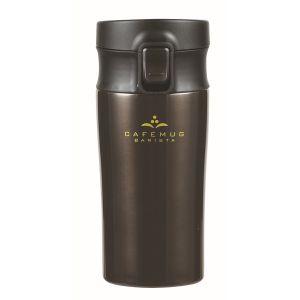 パール金属 カフェマグバリスタ ワンタッチタンブラー 400ml ブラック HB-4535