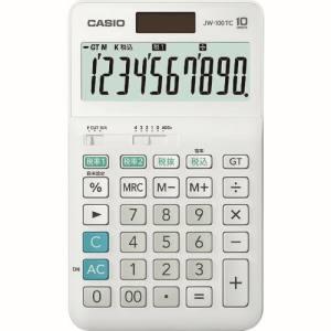 カシオ JW-100TC-N W税率電卓 ジャストタイプ