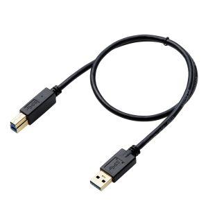 エレコム DH-AB3N05BK USB3.0ケーブル/A-Bタイプ/AV売場用/0.5m/ブラック｜akibaoo