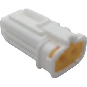 【メール便選択可】トラスコ PCE01A602N001 防水コネクタ ソケットハウジング 2芯 中継...