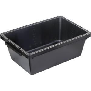 トラスコ PSB60-BK トラ舟60Lブラック 角型 再生原料使用