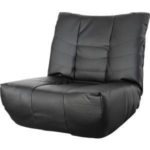 ミヤグチ企販 SH0206 極厚座面リクライニング座椅子 ローマ ブラック メーカー直送 代引不可 ...