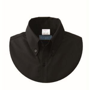 カゼン 614-05 メンズシャツ七分袖 ブラック Sサイズ KAZEN