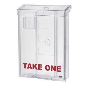 テクテク インフォポスト A4 SNAP SHUT 透明 屋外用 チラシ入れ