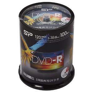 SPDR120PWC100S 録画用DVD-R 1-16倍速記録対応 インクジェットプリンタ対応 1...