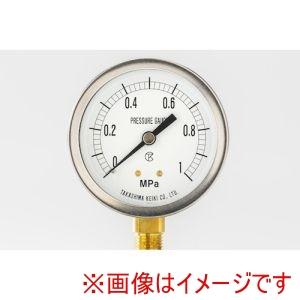 高島計器 1112040 密閉形圧力計 A枠立型 φ60 圧力レンジ0.0〜0.4MPa R1/4 ...