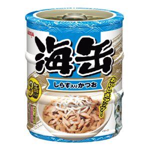 アイシア 海缶ミニ3P ささみ入りかつお 180g : キムラヤYahoo!店