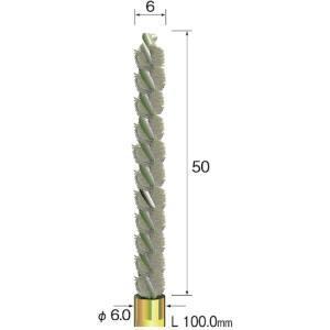 FD2160 ミニター ミニモ スパイラルホールブラシ 砥粒入りナイロン＃500 Φ6 HD店
