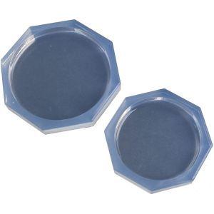 亀島商店 プレート レジンクラフト用 ソフトモールド プレートH 丸 1組入 KAM-REJ-545