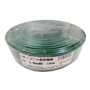 切売 IV 1.6mm緑 600Vビニル絶縁電線 単線 緑色 住電日立ケーブル