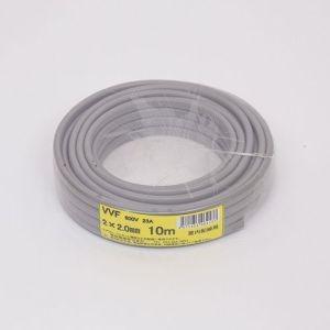新品VVF2.0-2c2巻セット VVF2.0mm×2 電線 VVFケーブル 2.0mm×2芯 灰色 YAZAKI(矢崎総業) 富士