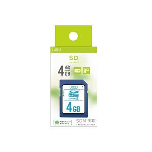 【メール便選択可】ラソス L-B4SDH6 SD 4GB Class6 LAZOS