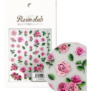 【メール便選択可】レジンクラブ RESIN CLUB レジン材料 Pink rose 両面 RC-R...
