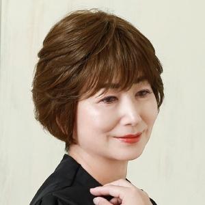 プリシラ 総手植え オール ウィッグ シャープネス ショート 人毛ミックス マロンブラウン BA-1...