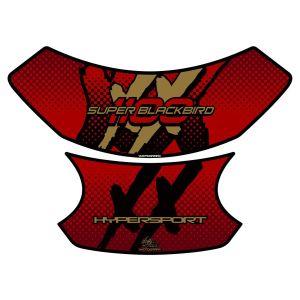 モトグラフィックス MT-TH020RA タンクパッド RED/ゴールド CBR1100XX BLA...