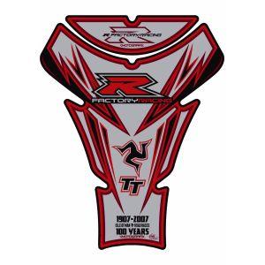 モトグラフィックス MT-TS030SR タンクパッド SLV/レッド GSX-R1000 17-