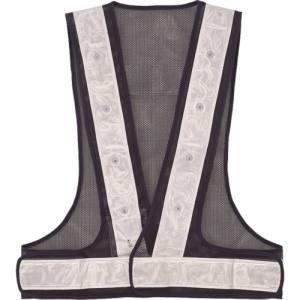 スリーライク A-0607-LER LEDパトベスト LED赤 ネイビー×白反射 メーカー直送 代引...