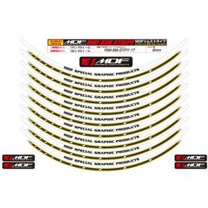 エムディーエフ RIM-6M-STPY-16&amp;17 ストロボ リムストライプ 6ミリ PY ユニバー...