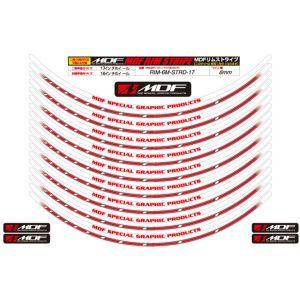 エムディーエフ RIM-6M-STRD-12 ストロボ リムストライプ ストロボレッド 6ミリ幅 2...