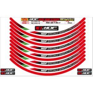 エムディーエフ RIM-10M-T1RD-18&amp;21 トリコローレ リムストライプ RDタイプ 10...