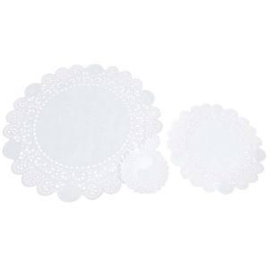 【メール便選択可】住友 レースペーパー 白 丸型 3.5インチ 90mm 50枚入