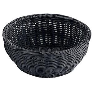 トーダイ RO-431-BK PP丸型 バスケット ブラック 18型