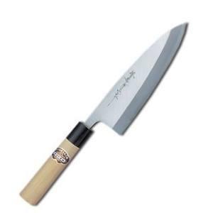 播州三木刃物　道場作 鎚目模様 切付　牛刀　190mm 包丁　青紙鋼　未使用 播州三木刃物 道場作 鎚目模様 切付 牛刀 190mm 包丁 青紙鋼