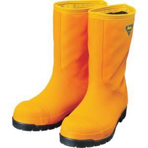 シバタ工業 冷蔵庫長靴 NR021 28.0㎝ 冷蔵庫長ー40度 ネイビー ブラック オレンジ 23〜28cm SHIBATA NR021