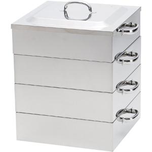 神子島製作所 PE 18-8業務用角蒸器 3段60cm 045026 : スタイルキッチン