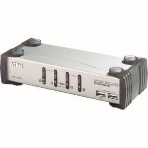 ATEN CS1734A KVMP スイッチ 4ポート USB VGA オーディオ USB2.0ハブ2ポート