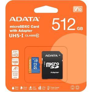 【メール便選択可】ADATA AUSDX512GUICL10A1-RA1-I マイクロSDXC512...