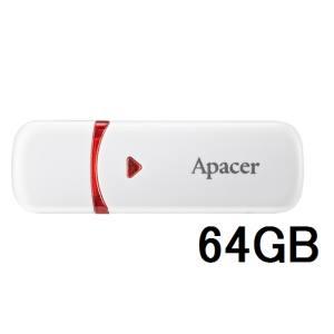 【メール便選択可】Apacer USBメモリ AP64GAH333W-1 USB 2.0 64GB ...