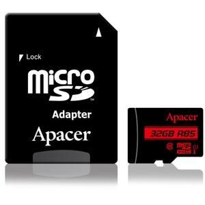 【メール便選択可】Apacer AP32GMCSH10U5-R microSDHC 32GB  UHS-I U1 クラス10 アダプタ付 マイクロSD メーカー保証5年｜akibaoo