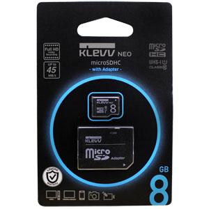 KLEVV microSDHC 8GB U008GUC1U18-DK class10 アダプタ付