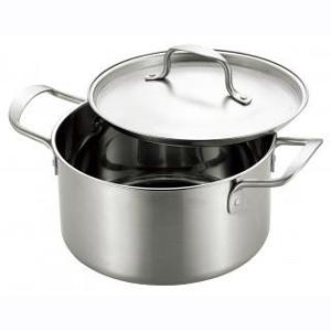 silit 浅鍋深鍋セット20センチ 両手鍋 シェフズポット ステンレス 深型両手鍋20cm CPW-200 満水容量約