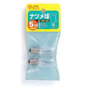 エルパ G-10H C ナツメ球透明 ELPA 朝日電器