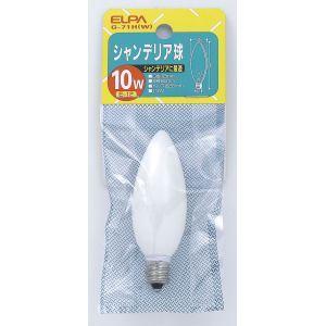 エルパ G-71H W シャンデリア E12 ELPA 朝日電器