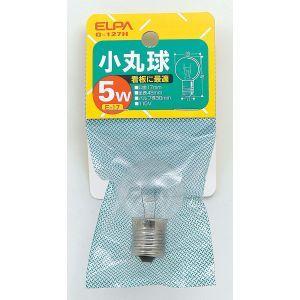 エルパ G-127H 小丸球 E17 5W ELPA 朝日電器